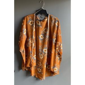 Burnt orange kimono